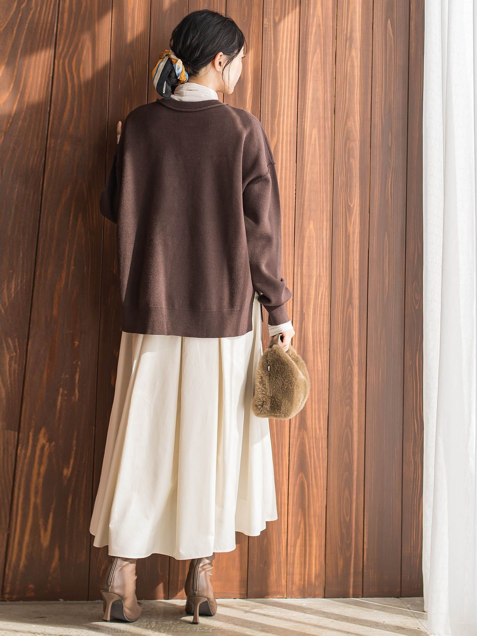 タフタタックスカート≪洗濯機で洗える≫