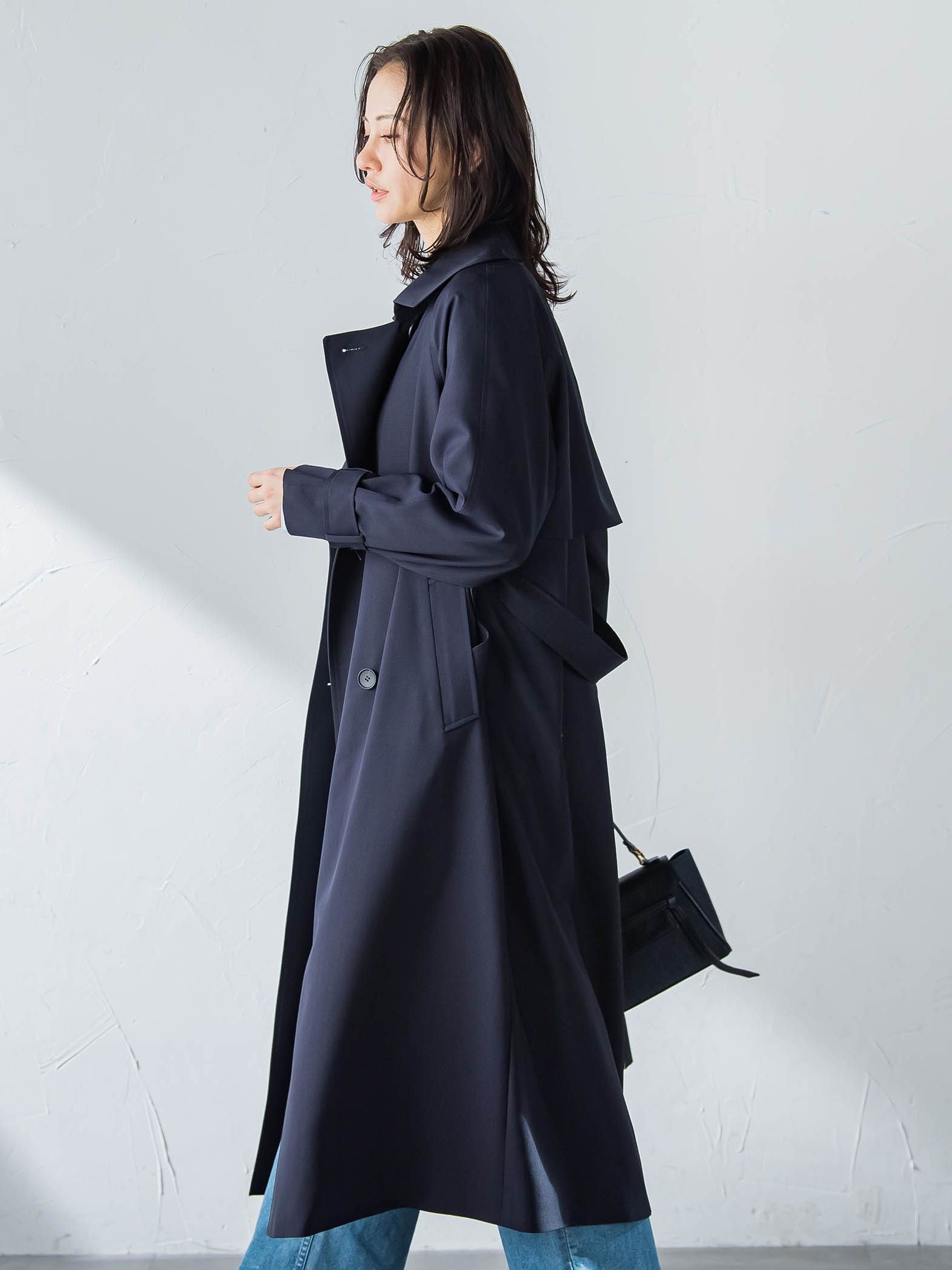 【ラク軽トレンチ】ラグランスリーブスプリングコート