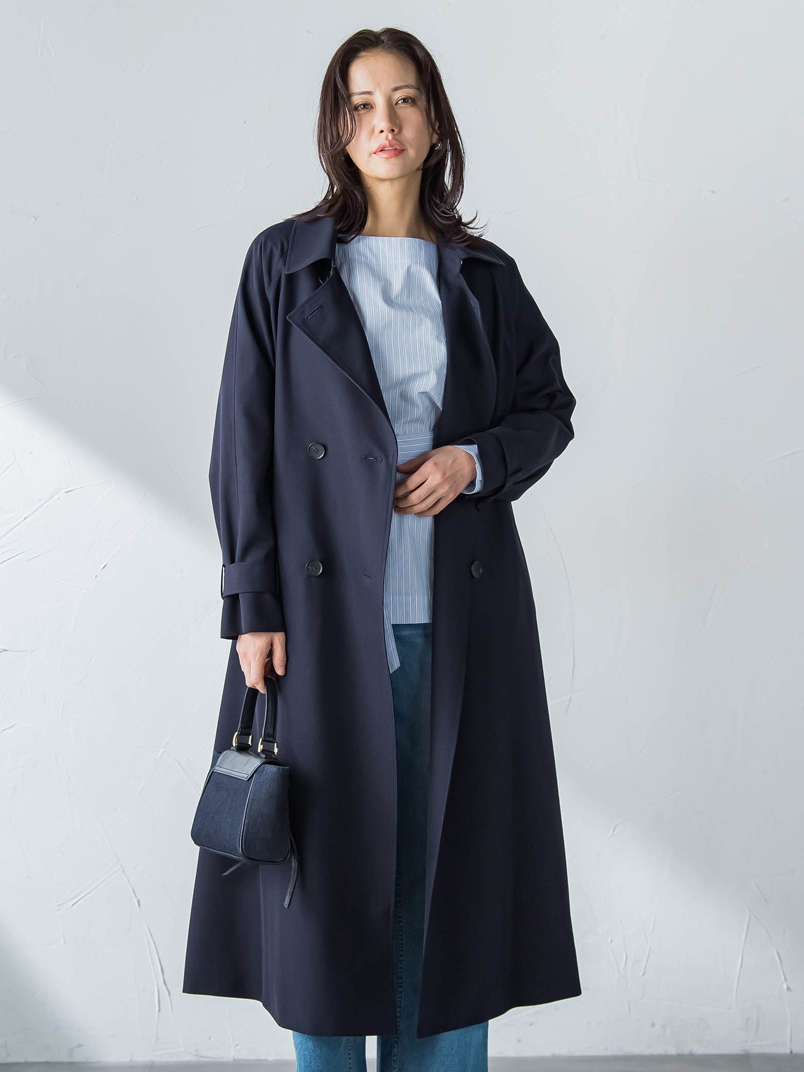 【ラク軽トレンチ】ラグランスリーブスプリングコート