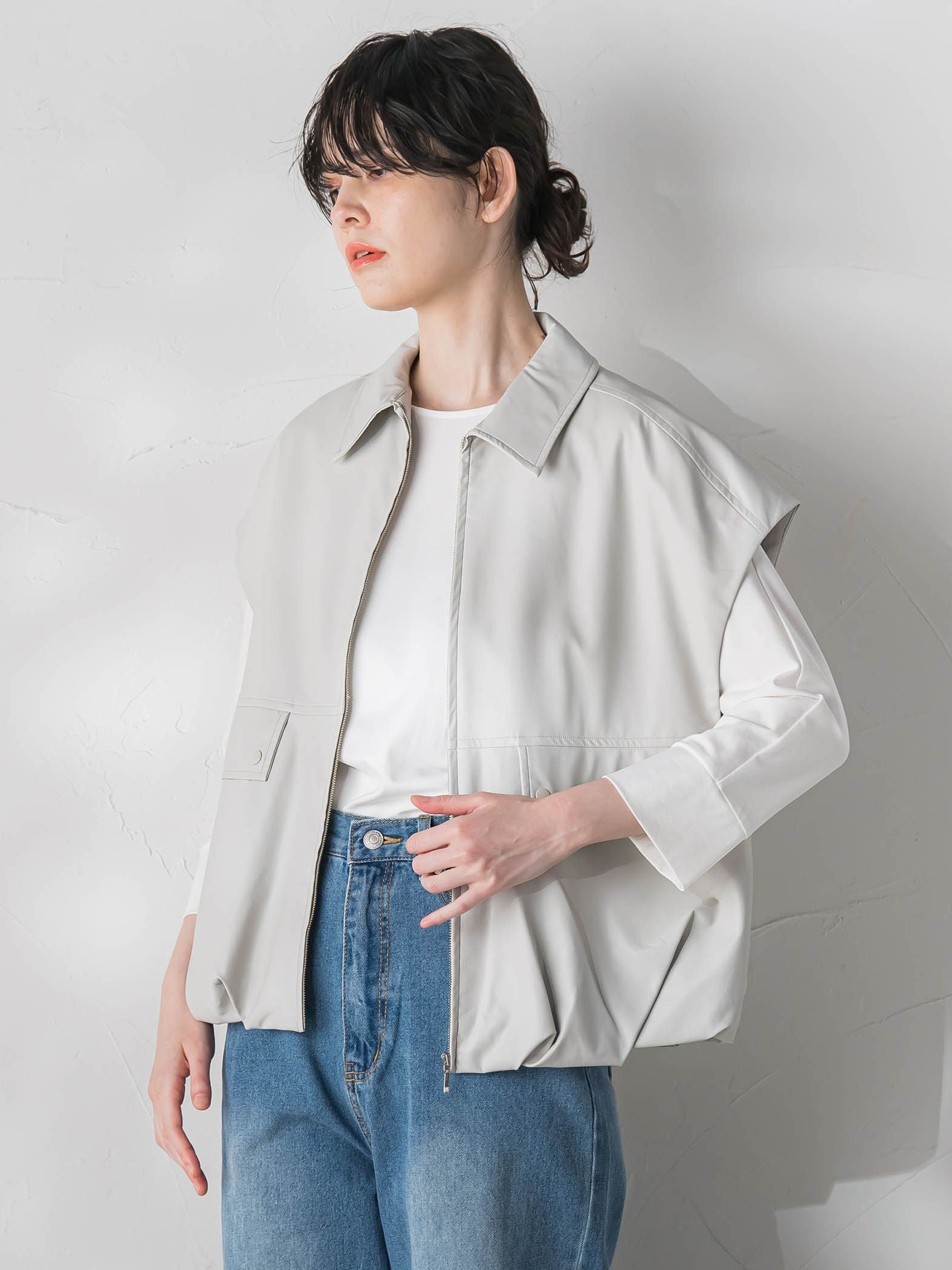 【WEB&一部店舗限定】合成皮革ブルゾン