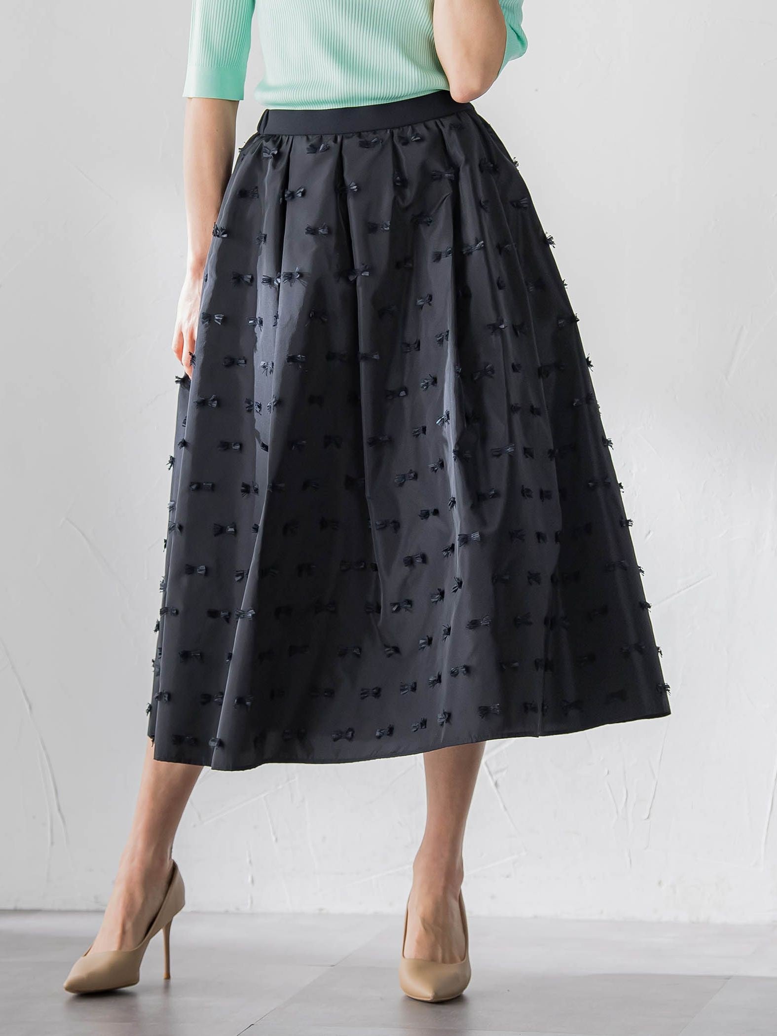 リボンジャガードスカート