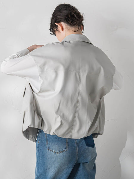 【WEB&一部店舗限定】合成皮革ブルゾン