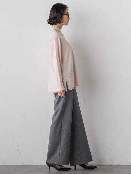 エクセレントウォーム裏起毛ワイドパンツ