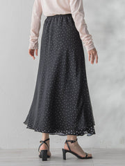 オーガンジーレイヤードスカート