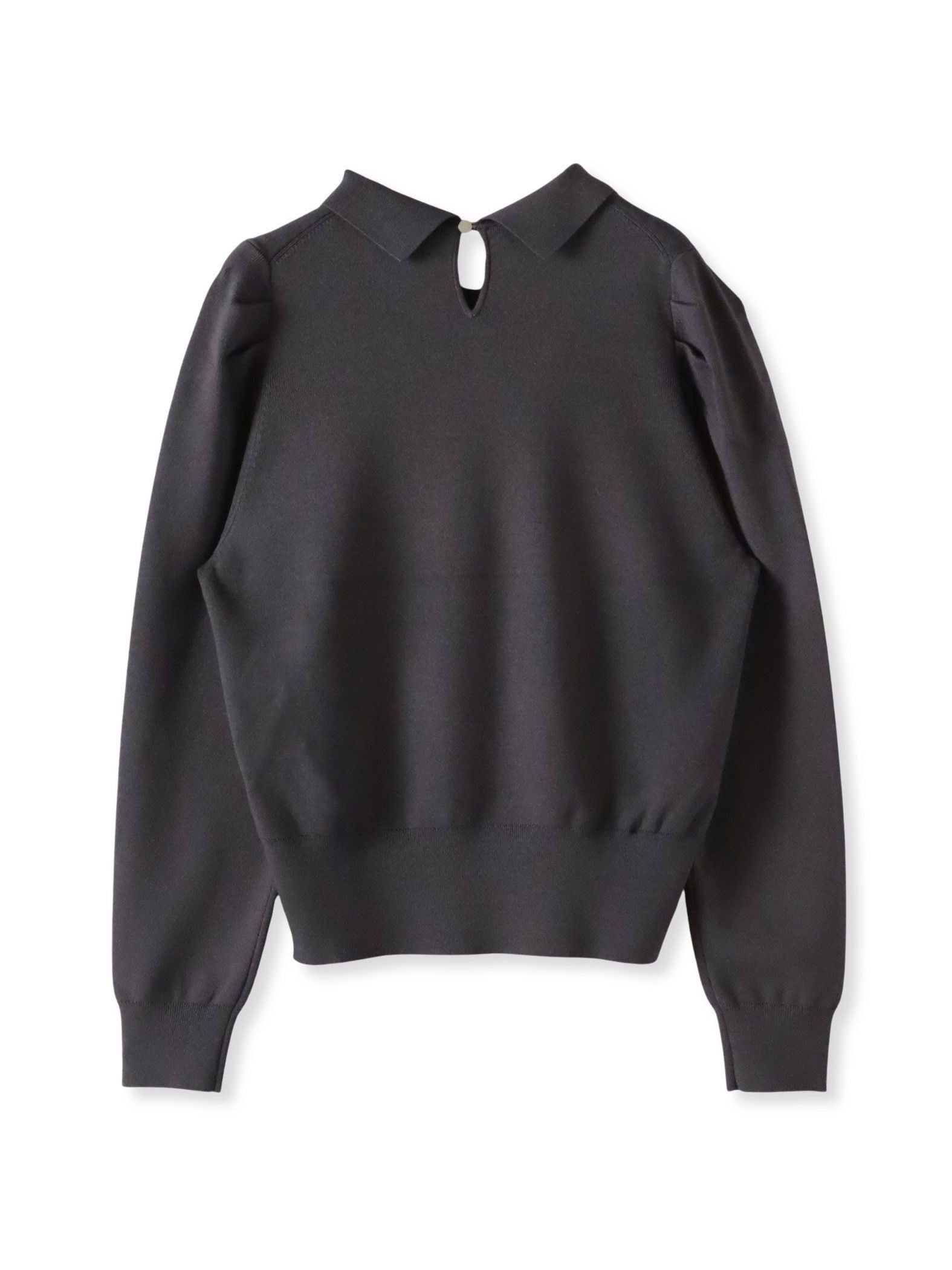 【新色追加】襟ビジューニット