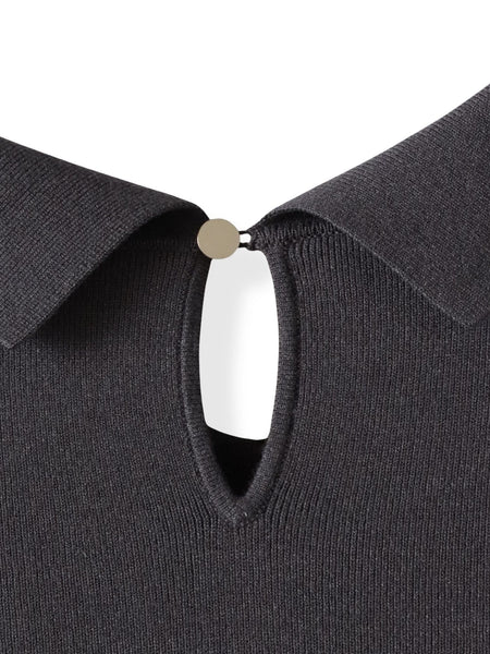 【新色追加】襟ビジューニット