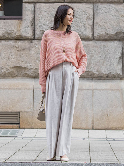 【カタログ掲載】クラシックポリリネンヘリンボンパンツ