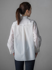 【大きいサイズ】ネックフリルブラウス