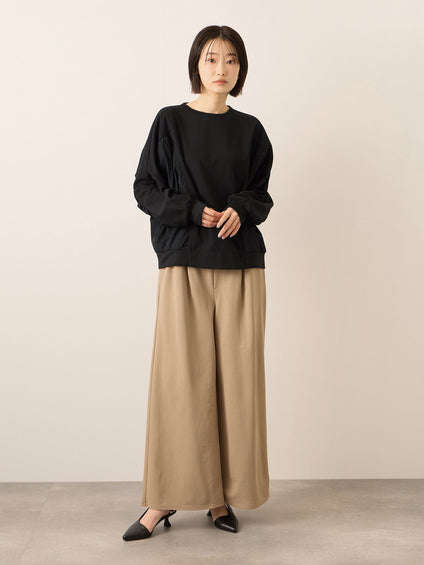 《予約販売》【ふんわり、きちんと。】ドルマンギャザープルオーバー≪手洗い可能≫