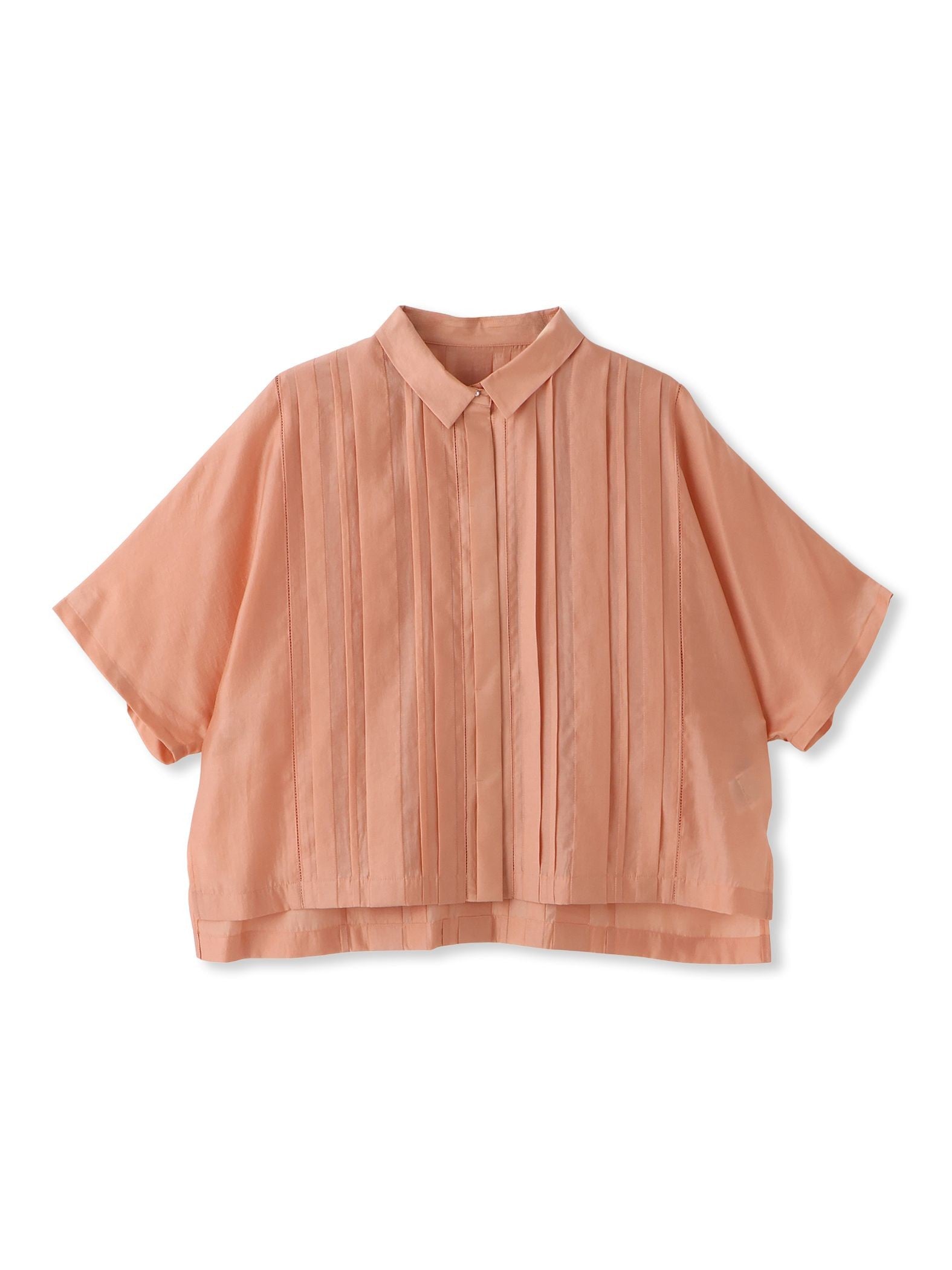 ピンタックレースブラウス≪手洗い可能≫