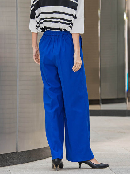 【WEB限定】シェルタリングワイドパンツ≪洗濯機で洗える≫