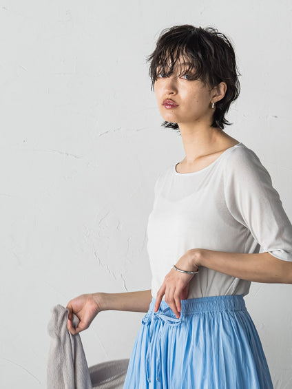 シアーテレココンパクトTシャツ≪洗濯機で洗える≫