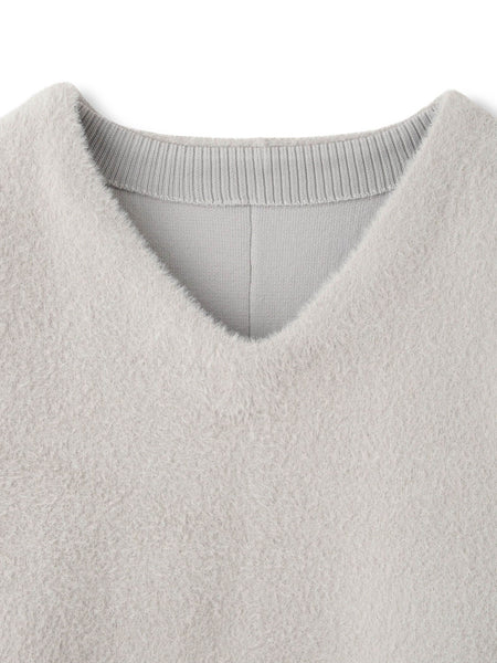 フェレットタッチWフェイスボクシーニット≪手洗い可能≫