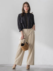 美シルエットワイドパンツ