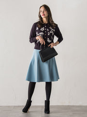 【新色追加】ボタニカルモチーフ刺繍カーディガン