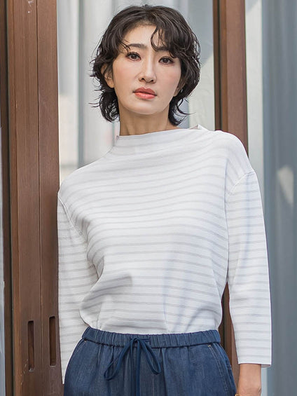 【大きいサイズ】モックネックニット