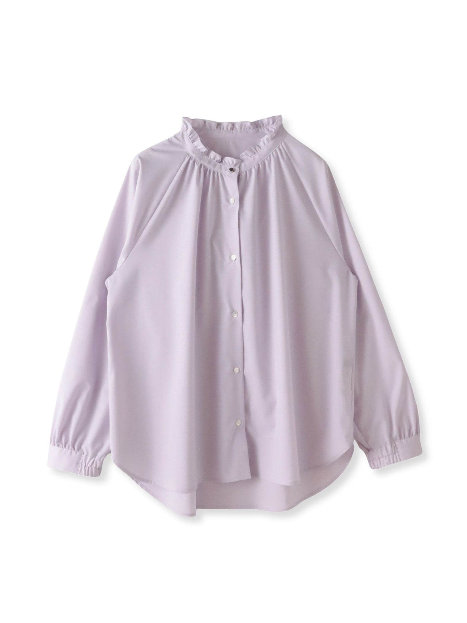 【大きいサイズ】ドレープブロードストレッチブラウス