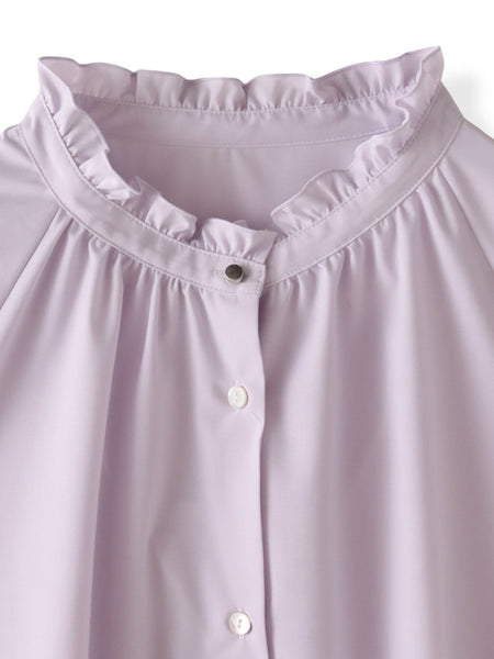 【大きいサイズ】ドレープブロードストレッチブラウス