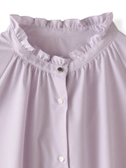 【大きいサイズ】ドレープブロードストレッチブラウス