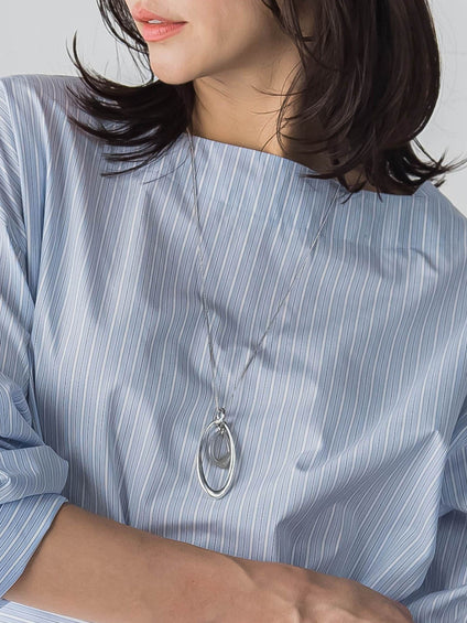 レイヤーオーバルネックレス