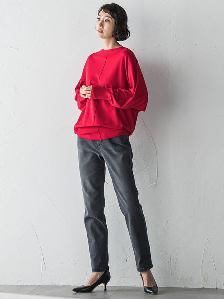 【WEB限定/大きいサイズ】”楽暖”あったか裏起毛スキニーデニム≪洗濯機で洗える≫