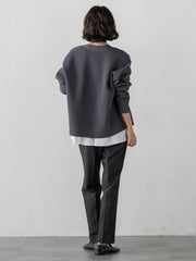 【大きいサイズ/WEB限定カラーあり】スポンディッシュニットカーディガン