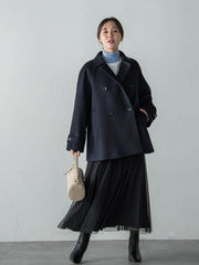 カシミヤコンライトリバーショートコート