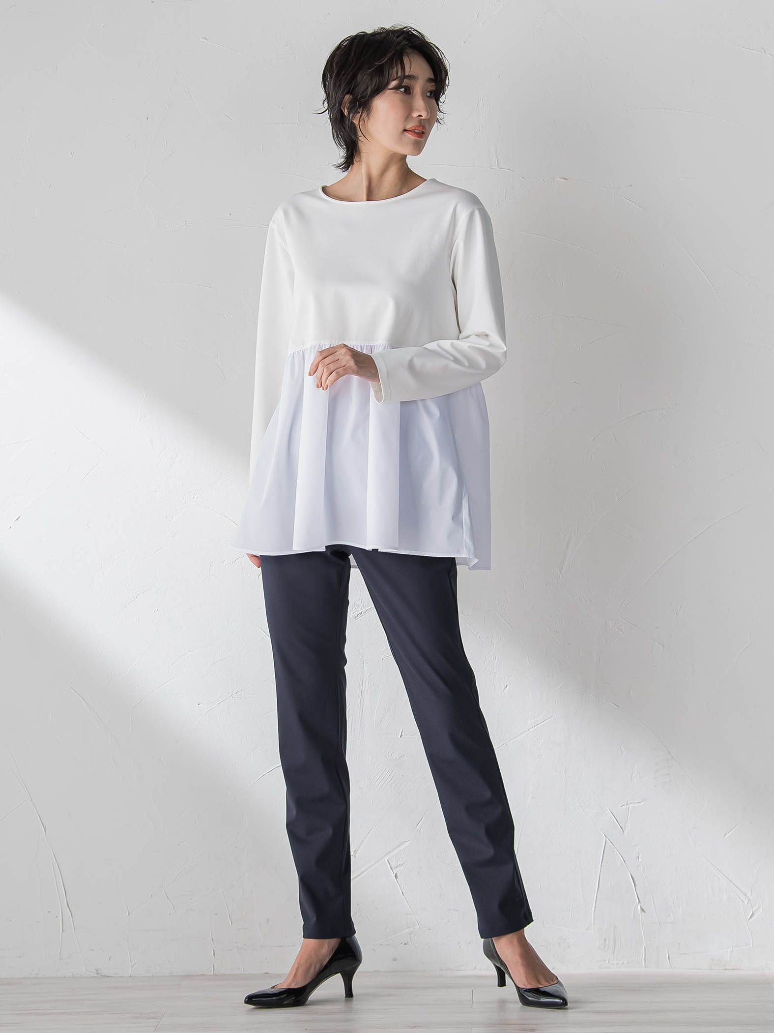 【WEB限定】撥水トリコットスキニーパンツ