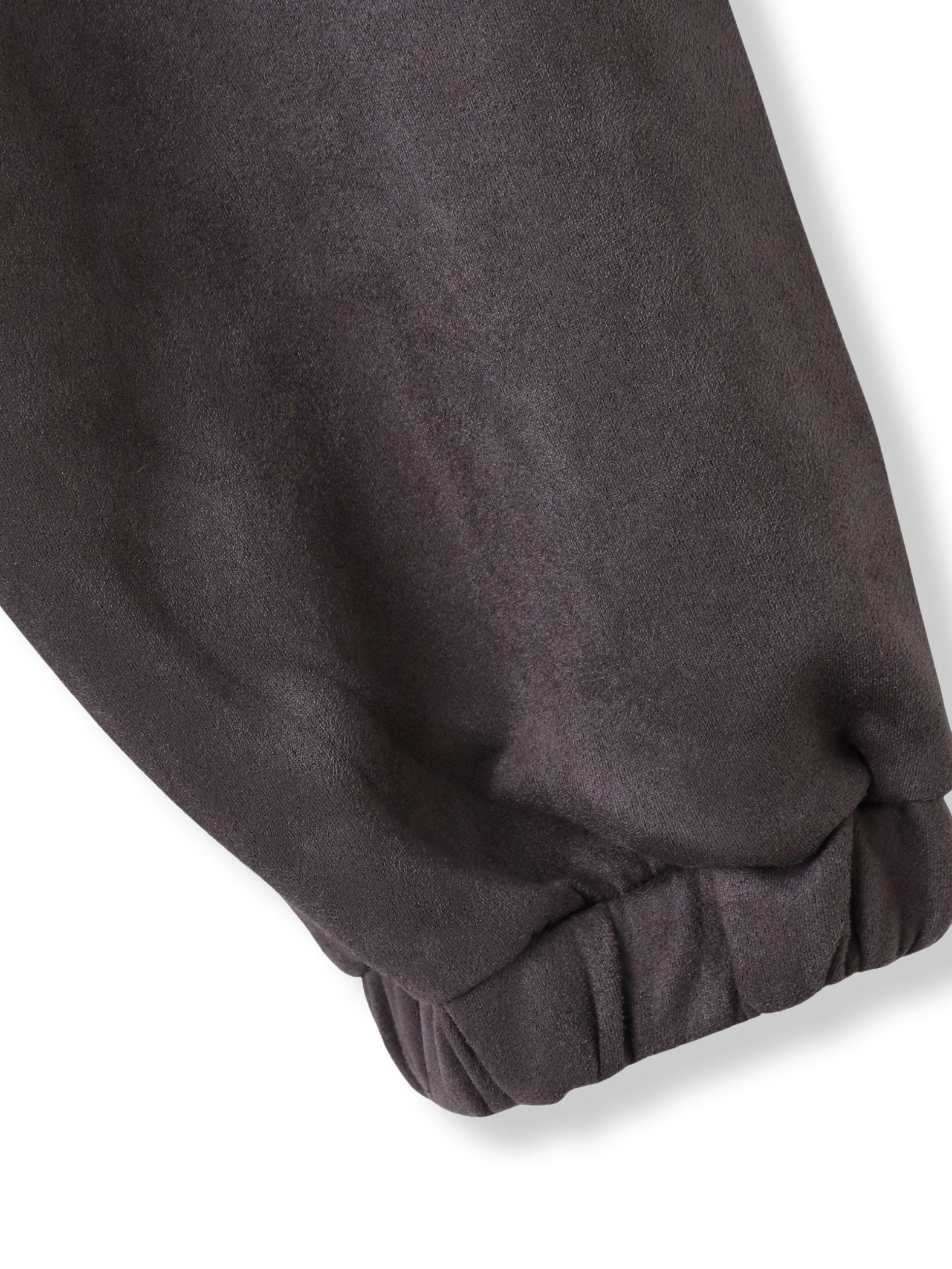 【WEB限定】マシュマロスウェードノーカラーブルゾン≪手洗い可能≫