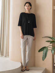 【大きいサイズ/新色追加】Tシャツニット
