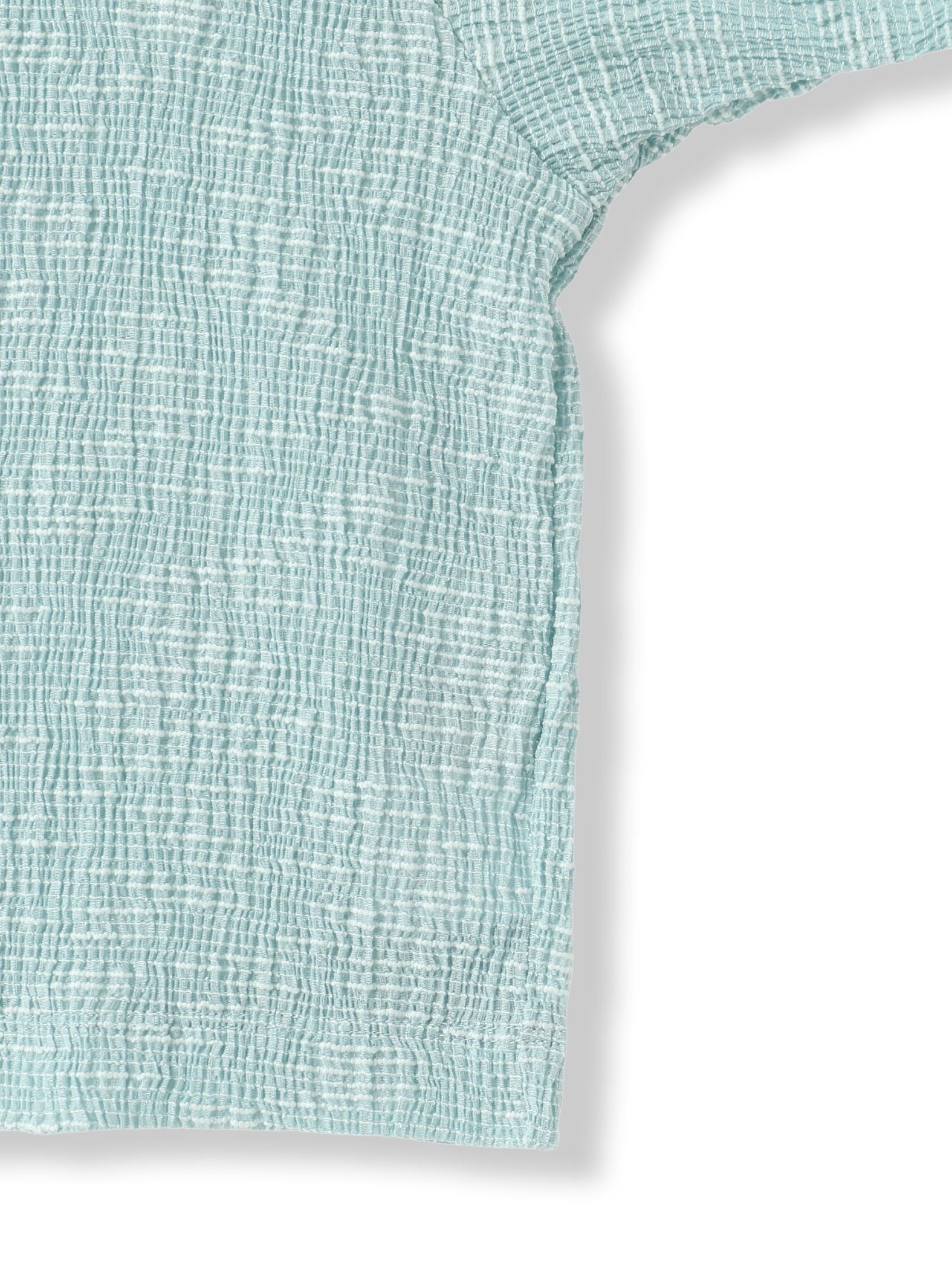 Recycle Slub BluseクロップドTシャツ