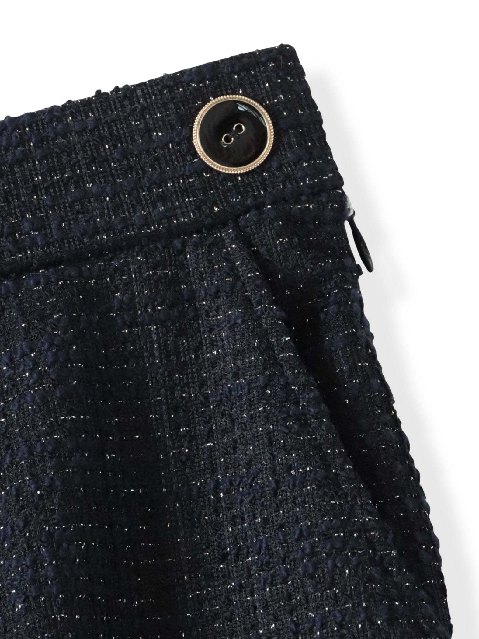 ツイードラメワイドパンツ