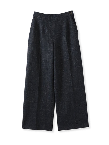 ツイードラメワイドパンツ
