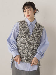 モナコツィードブラウス≪手洗い可能≫