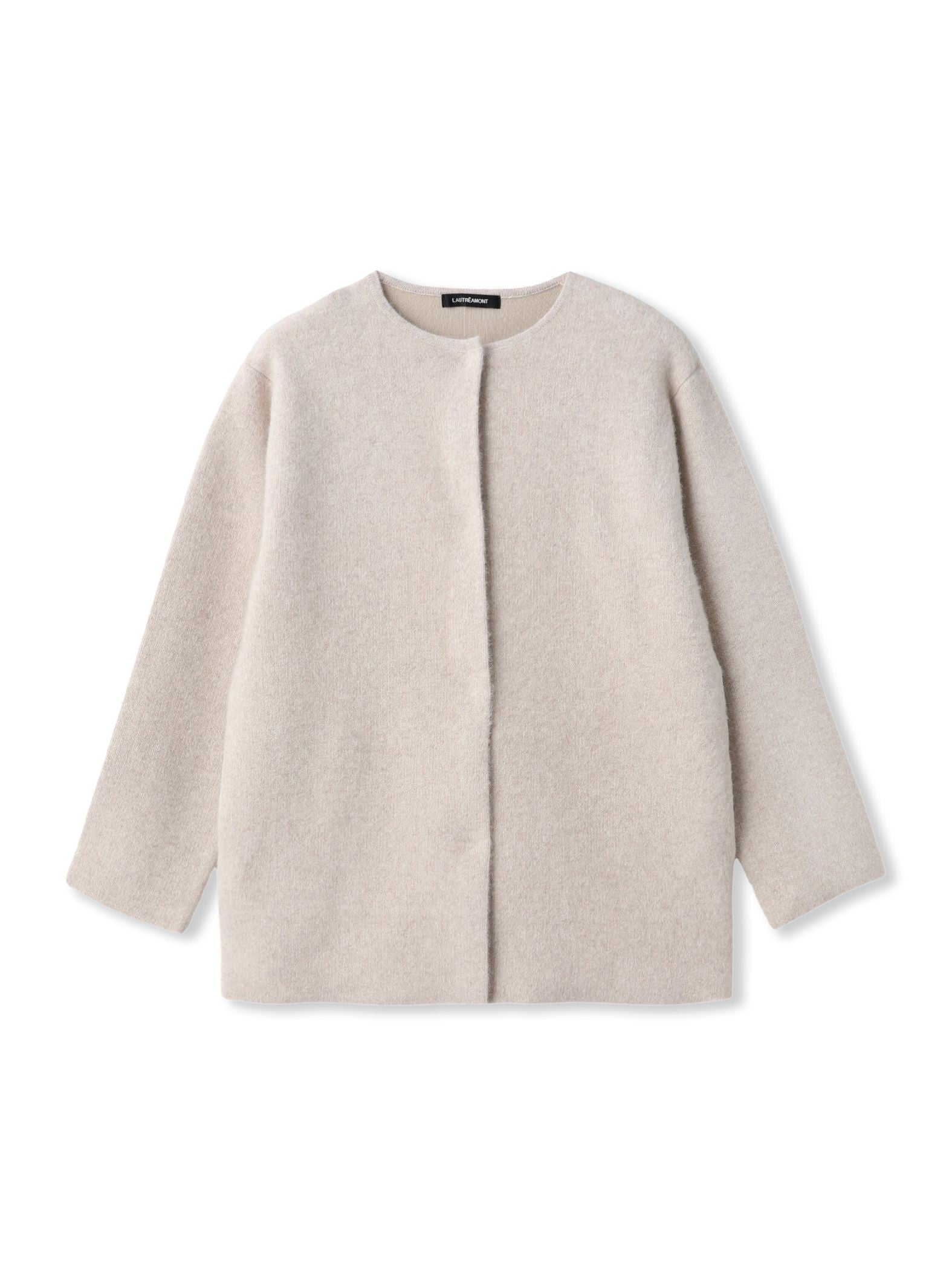 フォックス混ニットジャケット