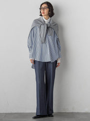 【WEB限定/大きいサイズ】”まるで毛布”とろける裏起毛ワイドパンツ