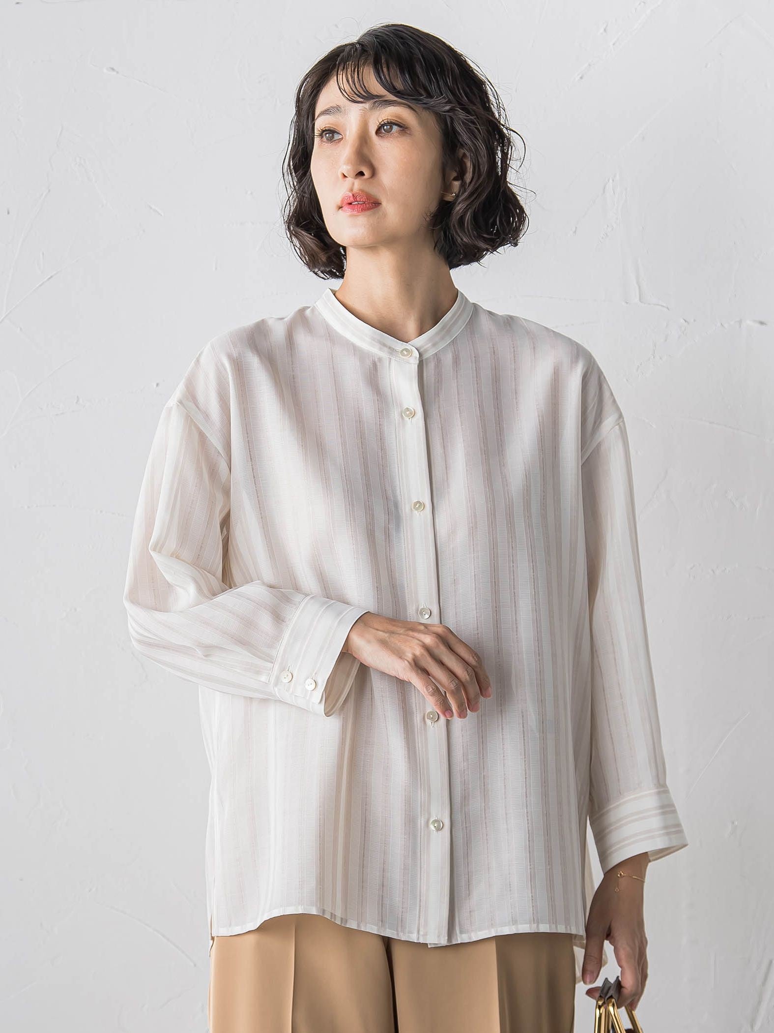 【大きいサイズ】【受注会限定】マルチパターンブラウス