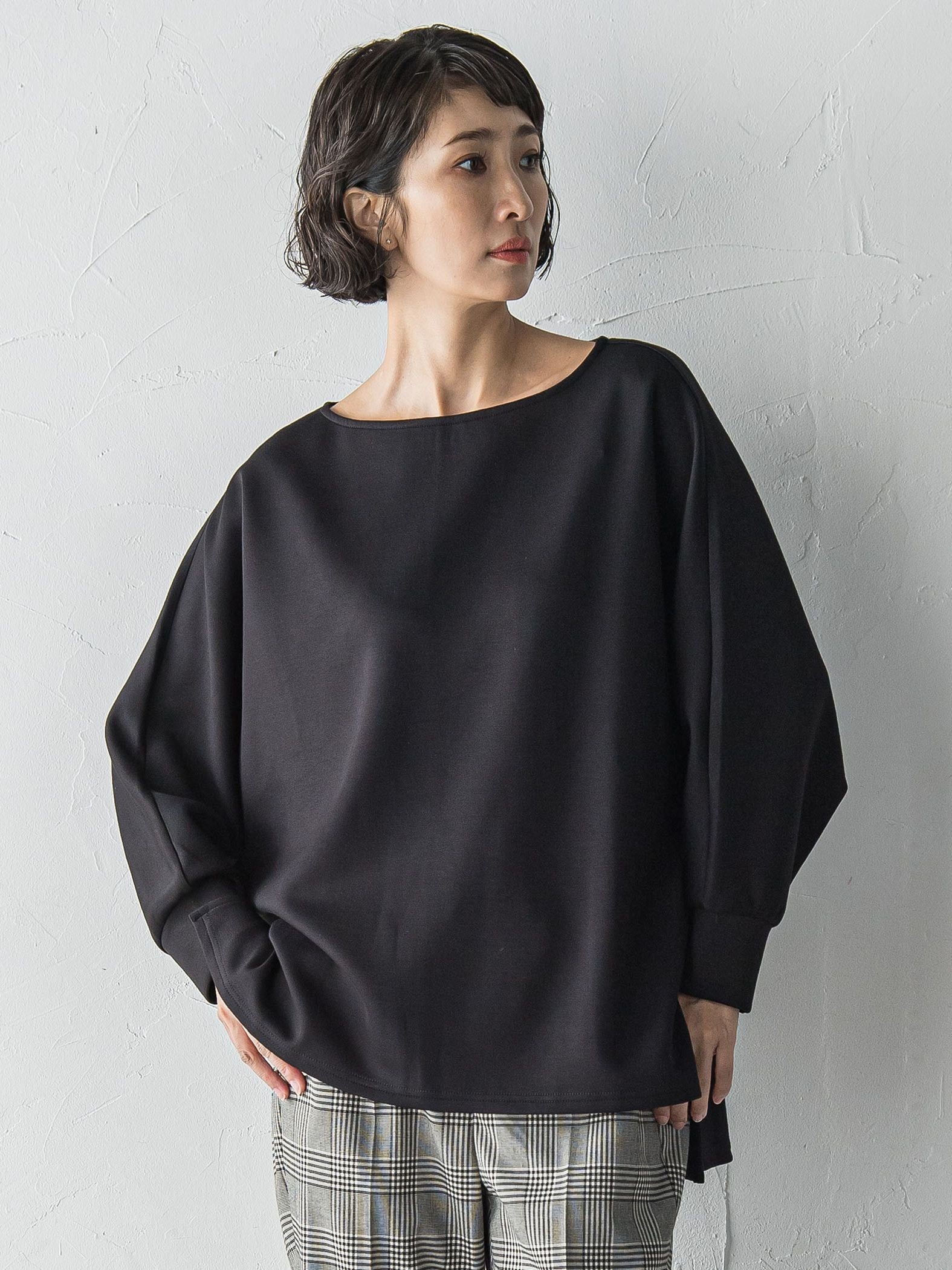【WEB限定】”もっちり素材”ダンボールドルマンプルオーバー≪手洗い可能≫