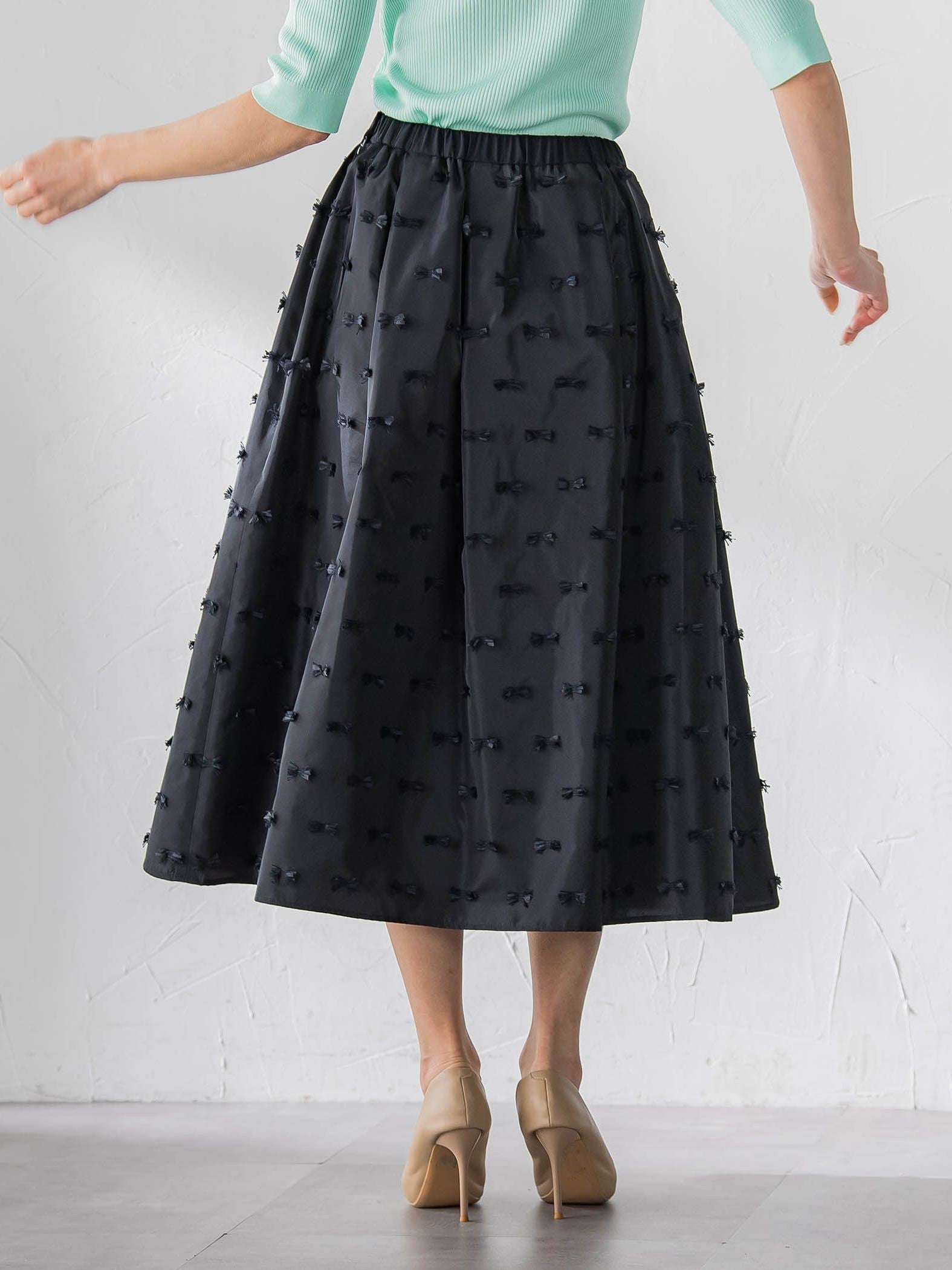 リボンジャガードスカート