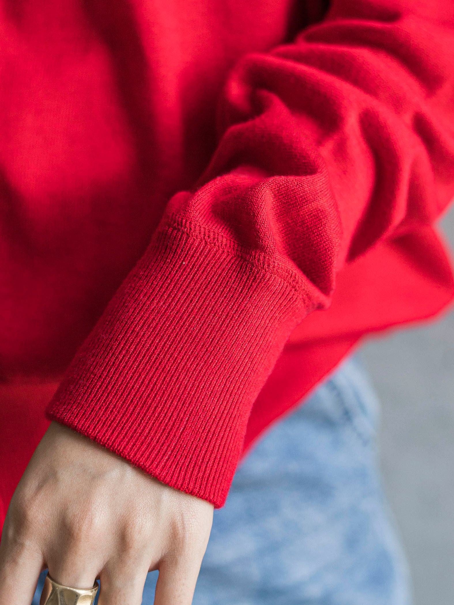 シルクカシミヤVネックコクーンニットプルオーバー≪手洗い可能≫