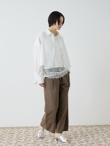 バックロング フォルムシャツ