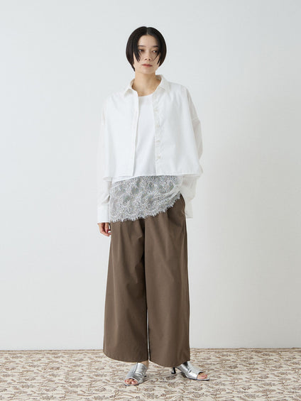 バックロング フォルムシャツ