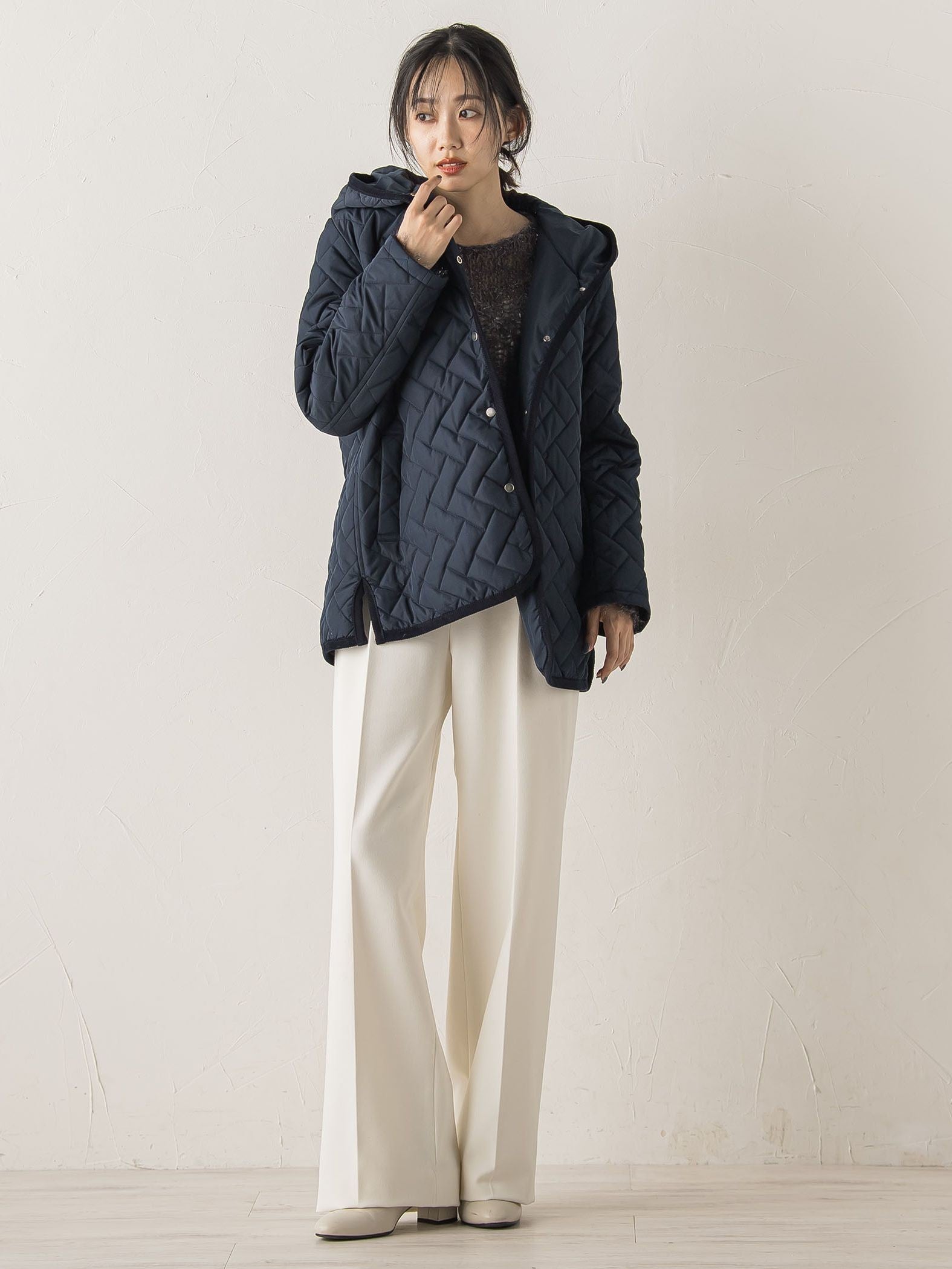 両面起毛ストレッチパンツ≪洗濯機で洗える≫