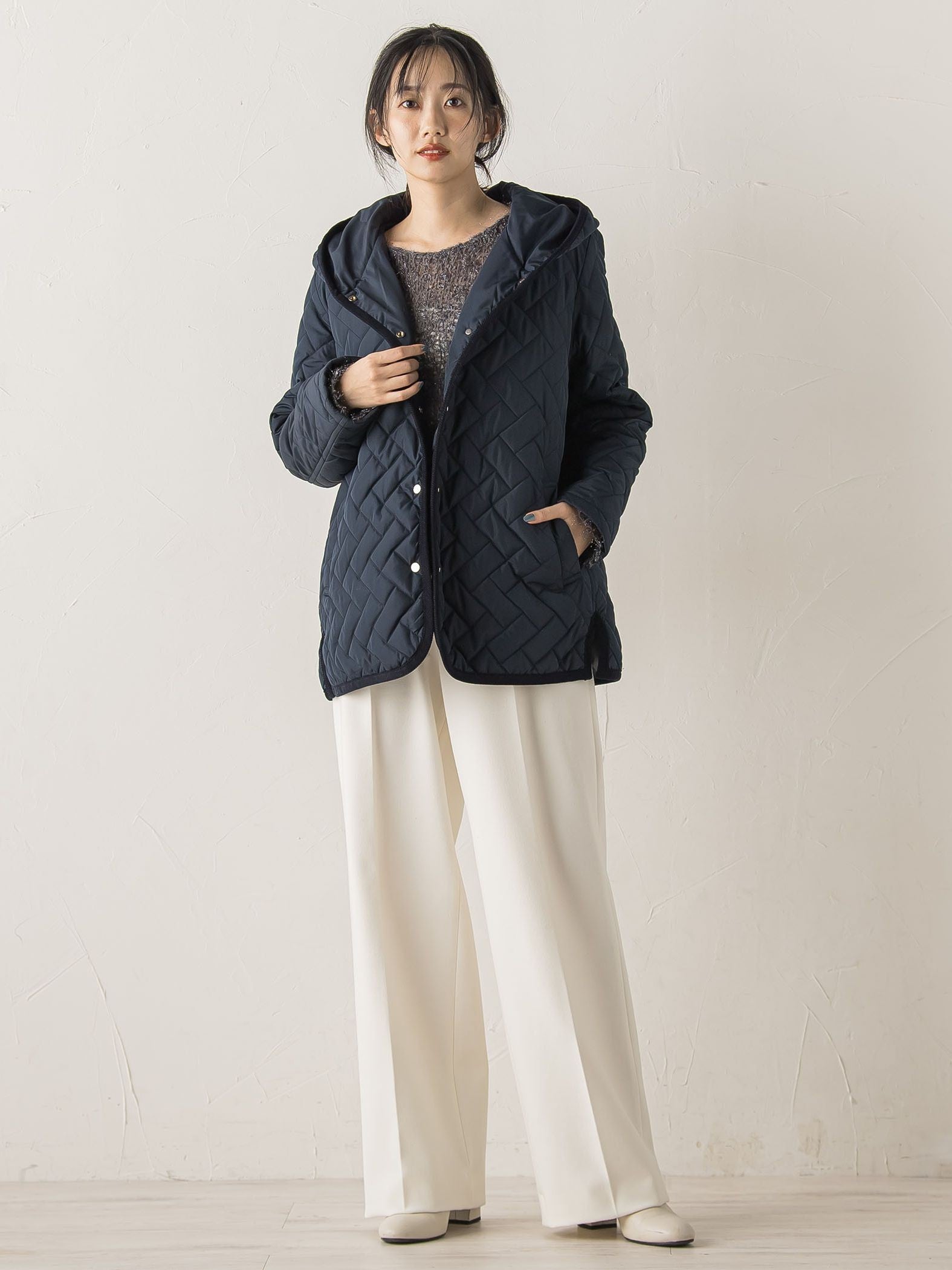 両面起毛ストレッチパンツ≪洗濯機で洗える≫