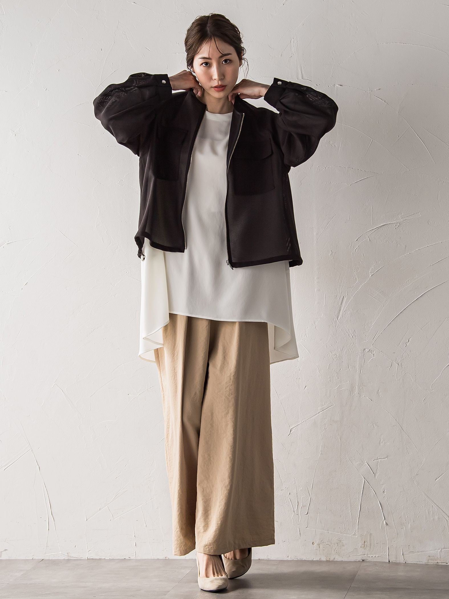 【WEB限定】メッシュブルゾン