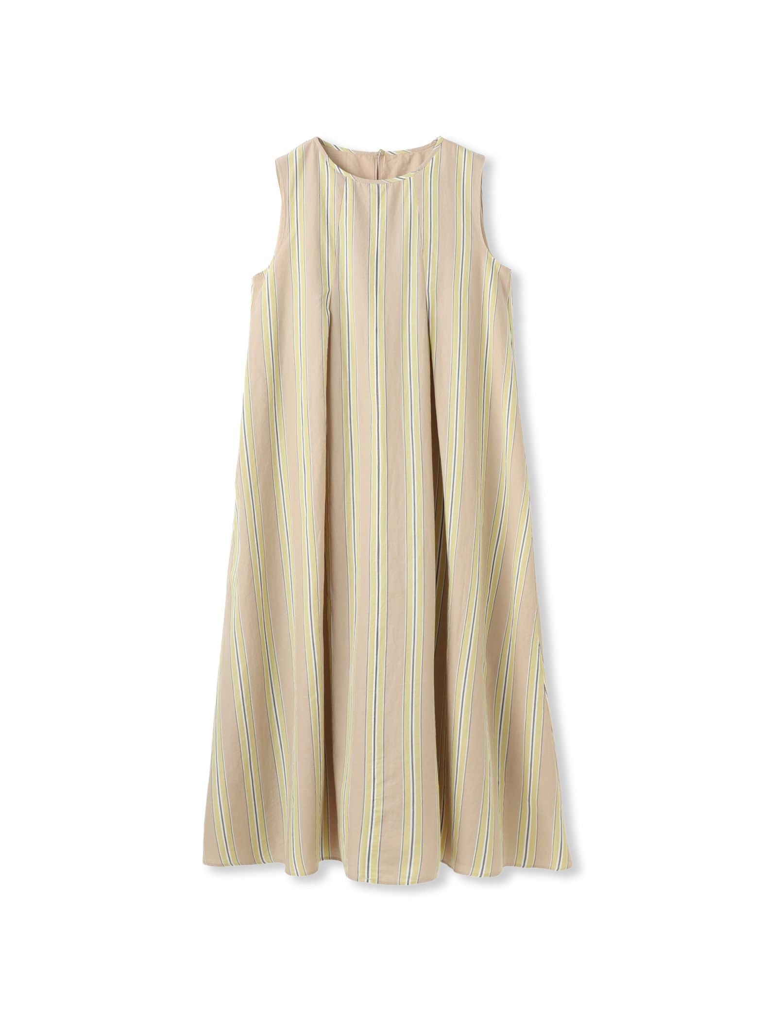 MULTI COTTONストライプワンピース