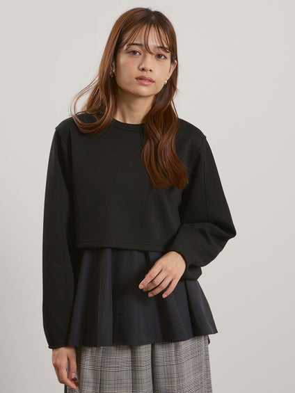 ダンボールレイヤードライクプルオーバー≪手洗い可能≫