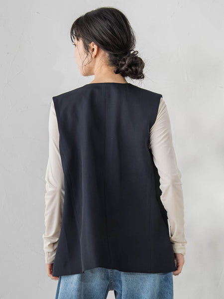 ストレッチツイルジレ≪手洗い可能≫