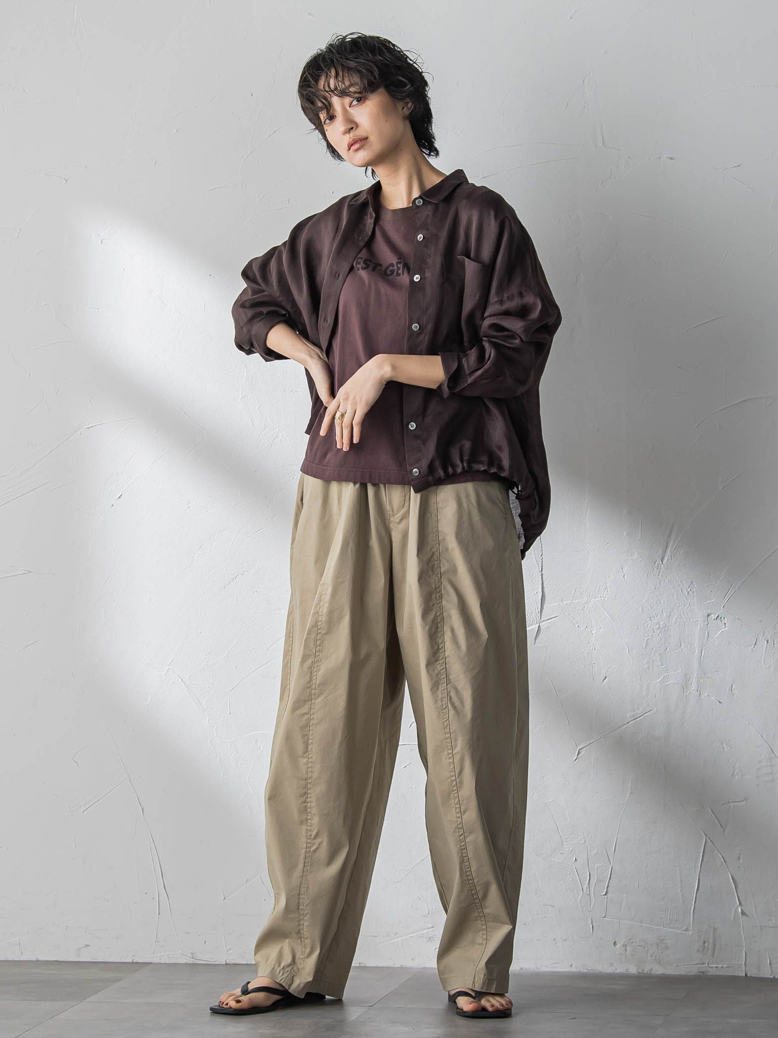 ラスターラミーカルゼバックドロストヘムシャツ