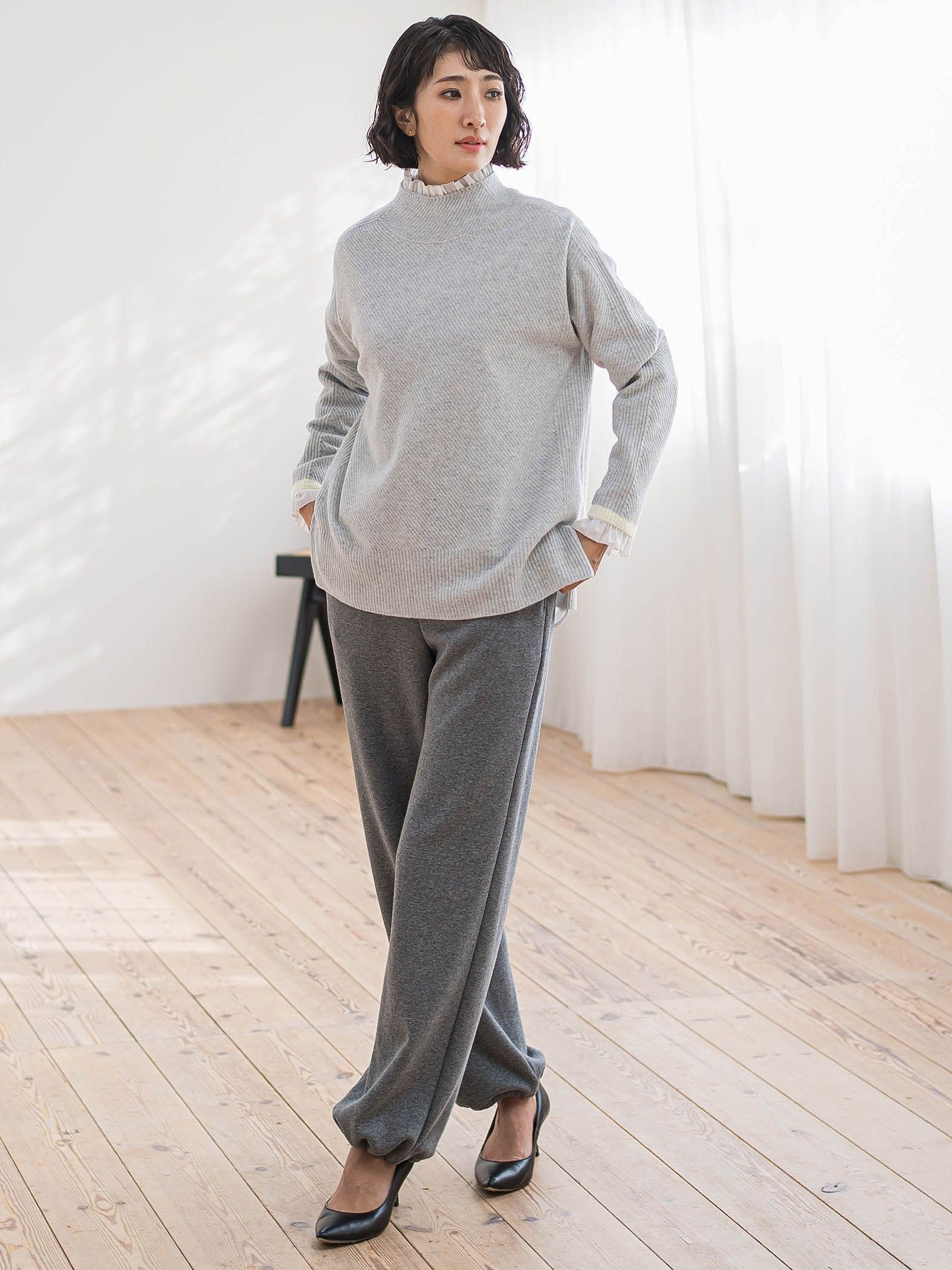 配色CHESSニット